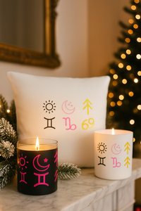 200g White candle ‘Sign & Scent'