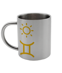 Stainless Steel Zodiac Mug – 300ml Silver