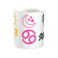 200g White candle ‘Sign & Scent'