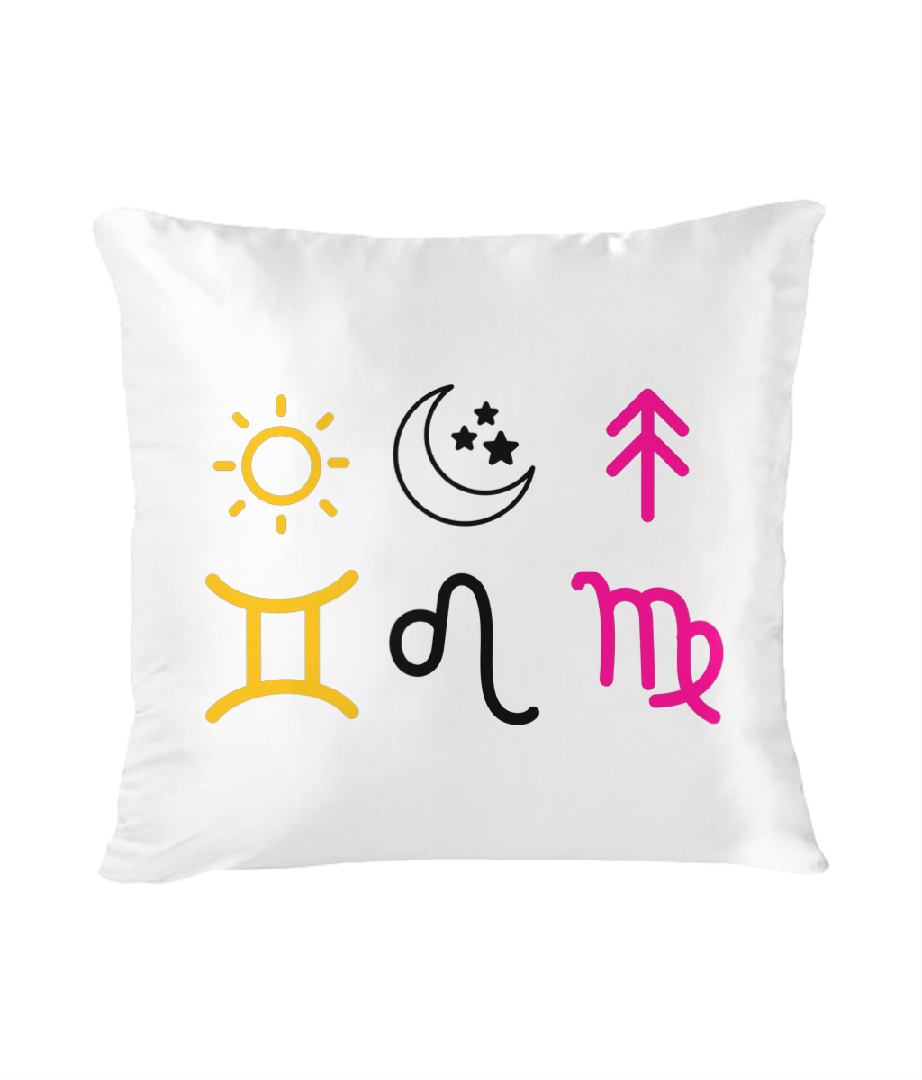 Personalised Silk Pillow – Zodiac or City Design