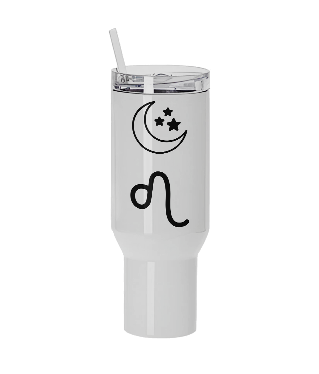 Custom Big Three Astrology Travel Mug – Zodiac Sun, Moon & Rising Sign Stainless Steel Cup