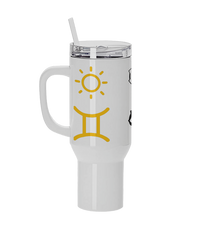 Custom Big Three Astrology Travel Mug – Zodiac Sun, Moon & Rising Sign Stainless Steel Cup