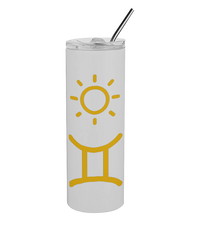 Personalised Stainless Steel Tumbler – Custom Zodiac or City Design for Hot & Cold Drinks
