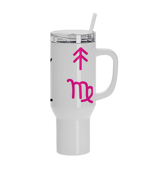 Custom Big Three Astrology Travel Mug – Zodiac Sun, Moon & Rising Sign Stainless Steel Cup