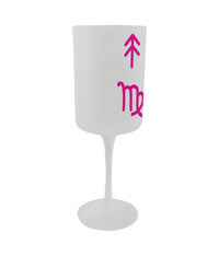 Personalised Wine Glass – Custom Zodiac or City Design