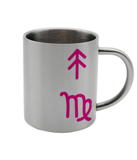 Stainless Steel Zodiac Mug – 300ml Silver