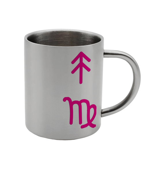 Stainless Steel Zodiac Mug – 300ml Silver