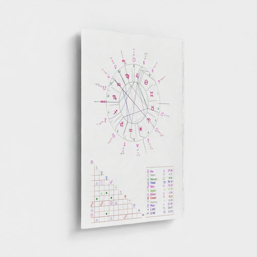 AcryliScope™ Birth Chart Panel – Celestial Acrylic Wall Art